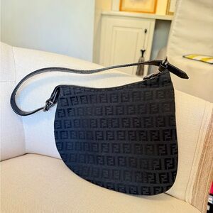 Fendi Black Monogram Shoulder Bag
